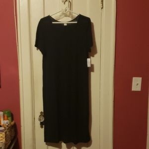 Old Navy Black T-Shirt Dress Size Large